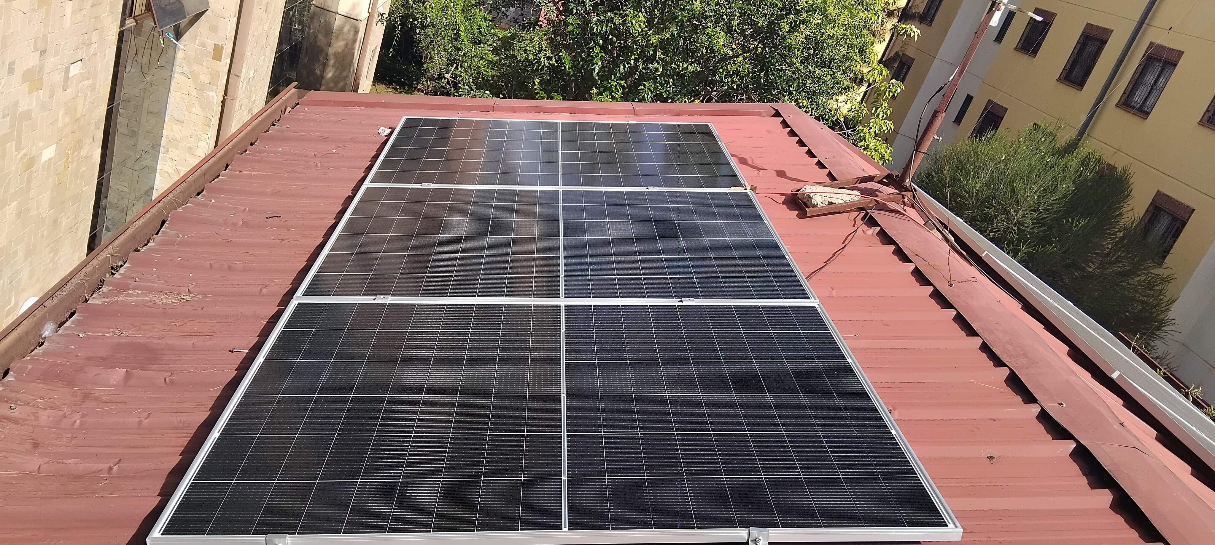 Solar panel installation in Kenya - SunPro project